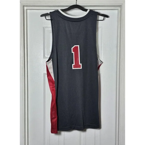 adidas Mens Louisville Cardinals #1 Basketball Jersey Size Small Gray New - Picture 2 of 6